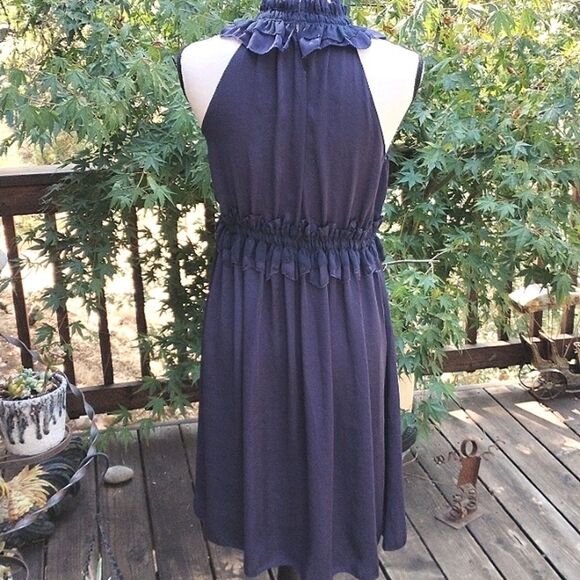 Theme Navy Blue Ruffly Dress - Picture 6 of 12